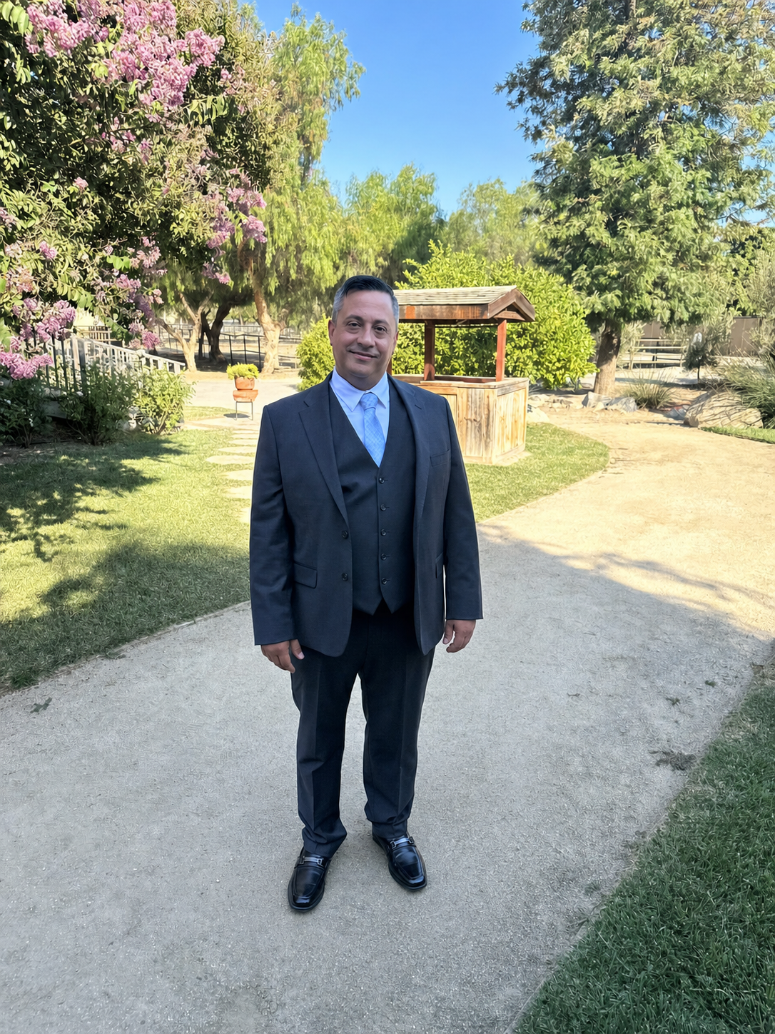 Samuel Behdjou in a suit